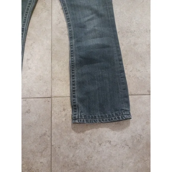 Seven7 Barney Womens Bootcut Jeans Medium Wash Contrast Stitch Denim Size 26 - Picture 7 of 8